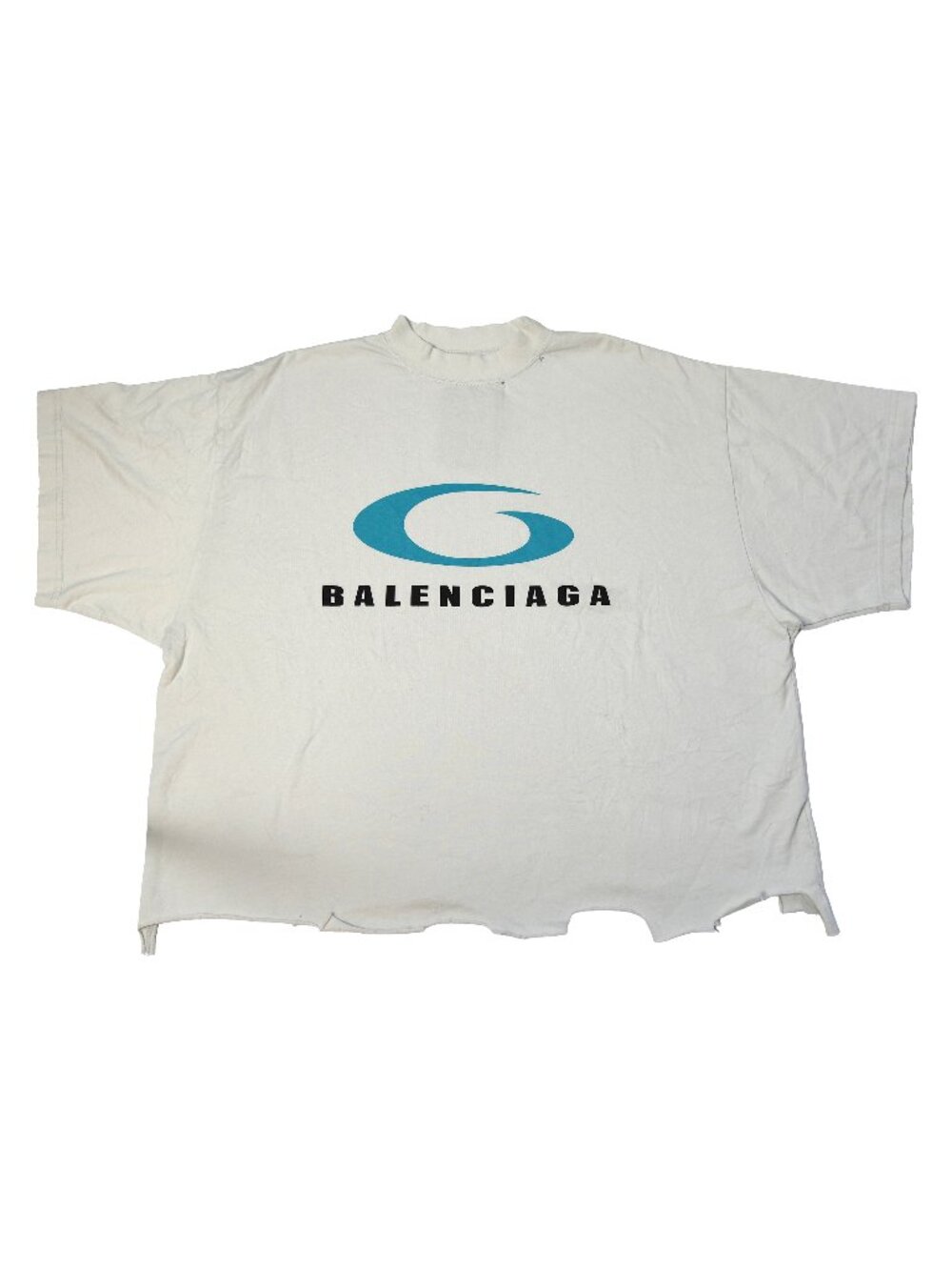 Balenciaga Loop Sports Icon T-shirts Dirty White